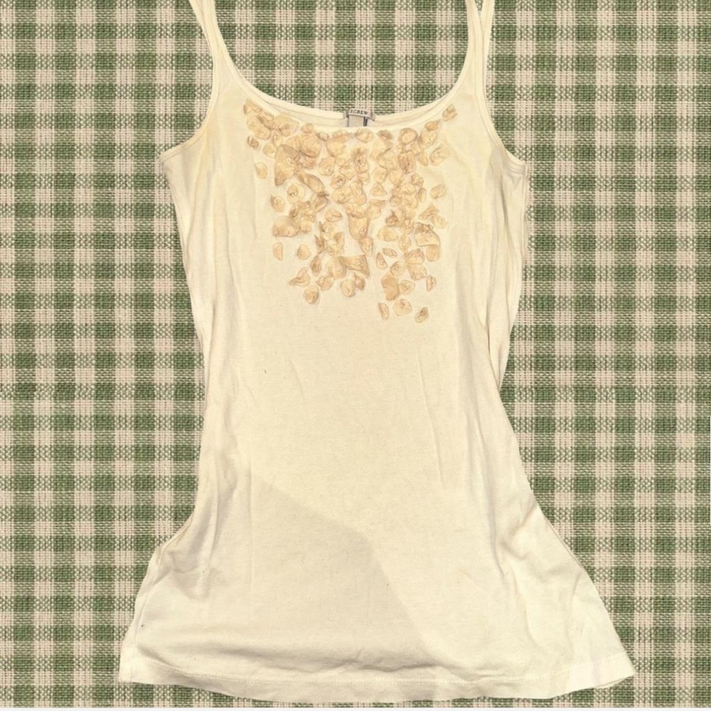 JCREW Tank Top with Embellishments